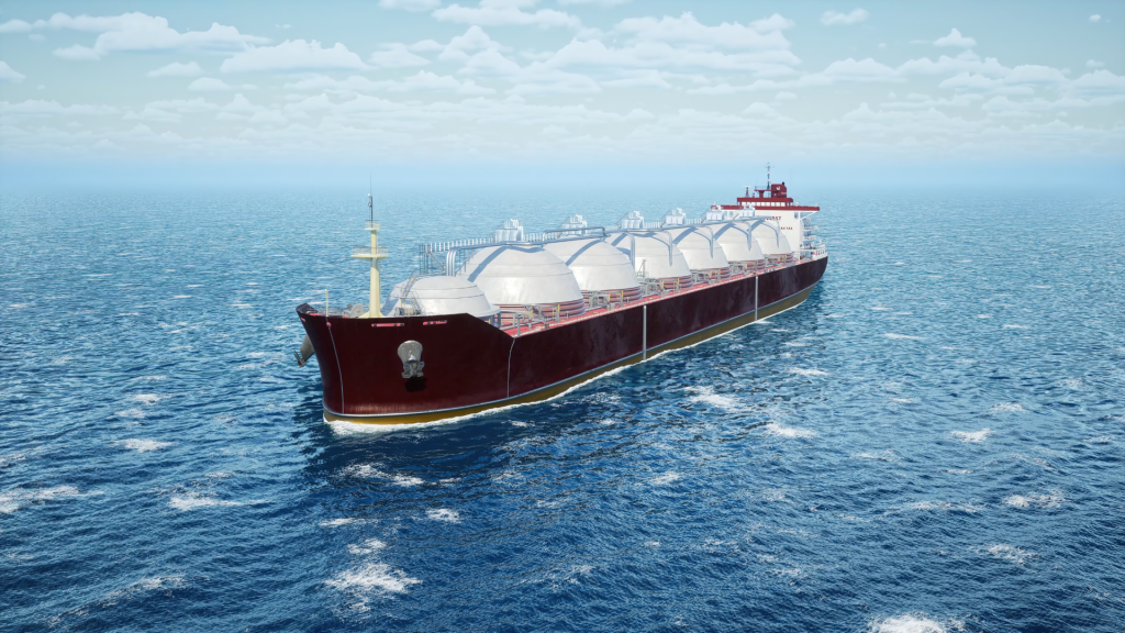oil tanker ship sailing under a bright clear sky