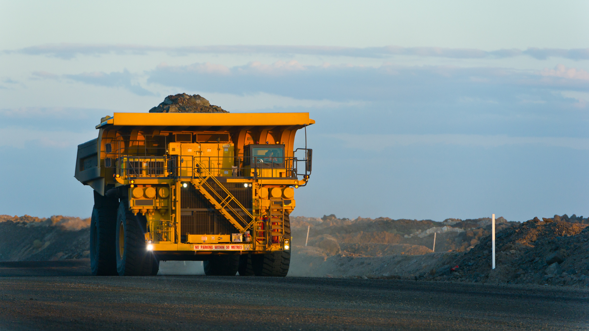Coal Mining Truck on Haul Road