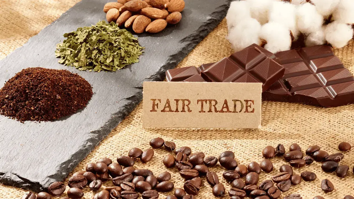 Fair Trade Ingredients with Chocolate and Coffee