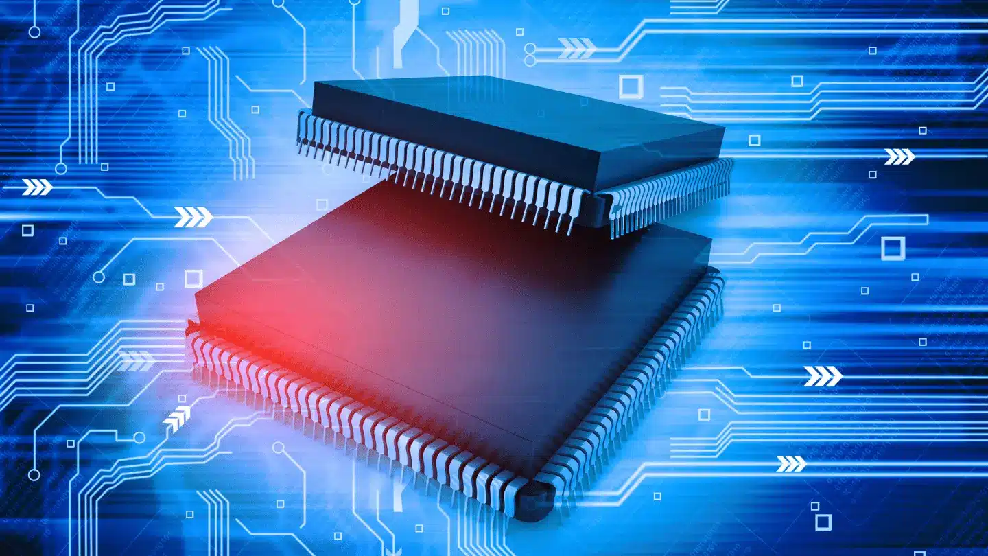 Electronic integrated circuit chip