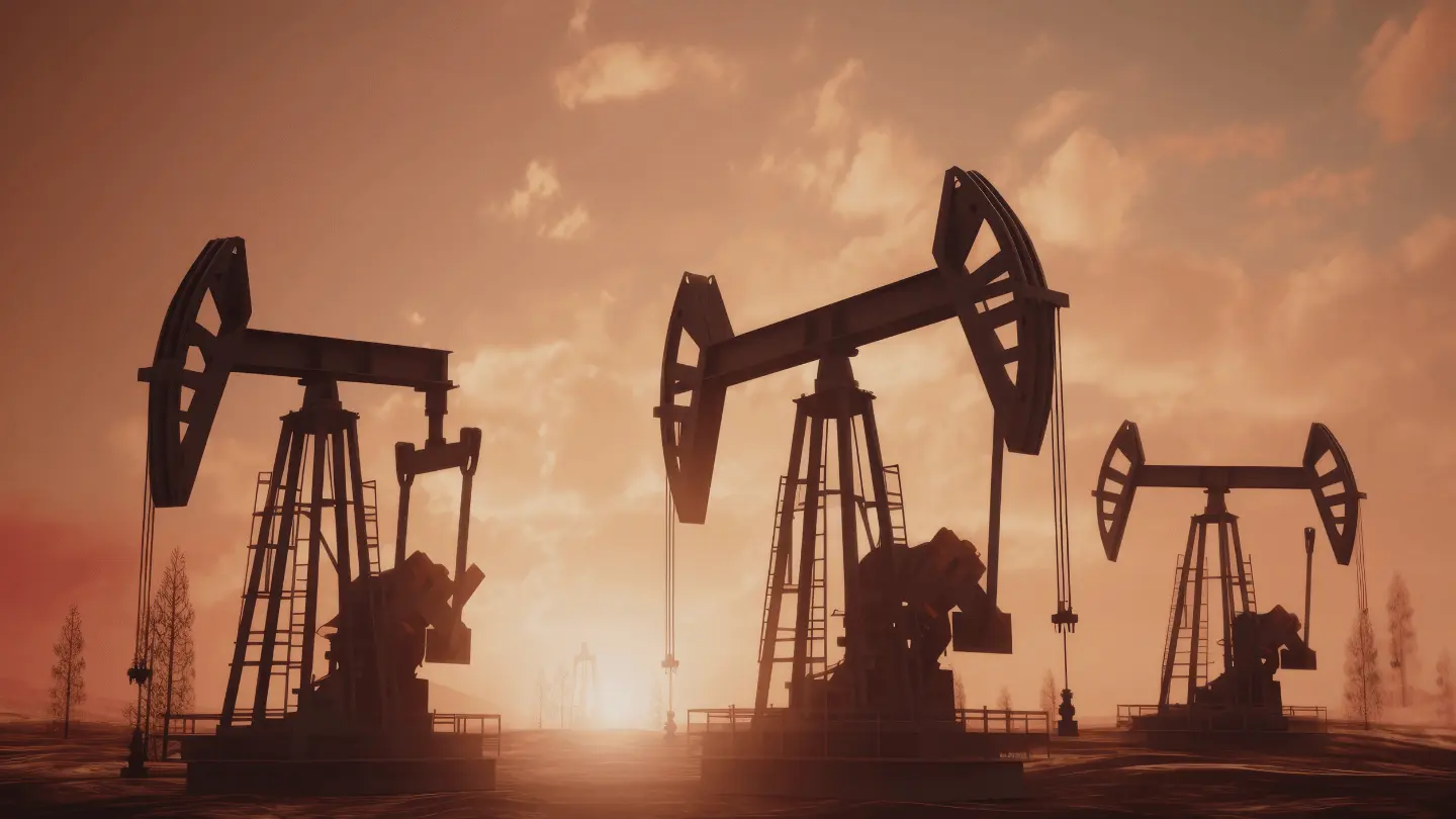 Oil Pumps at Sunset