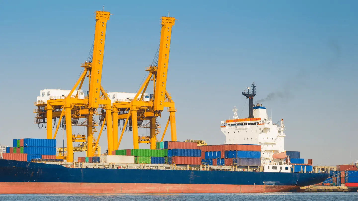 Container Cargo freight ship