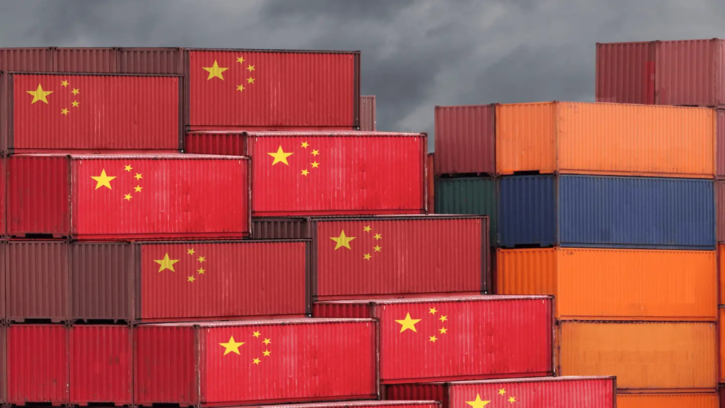 China cargo container export import shipping