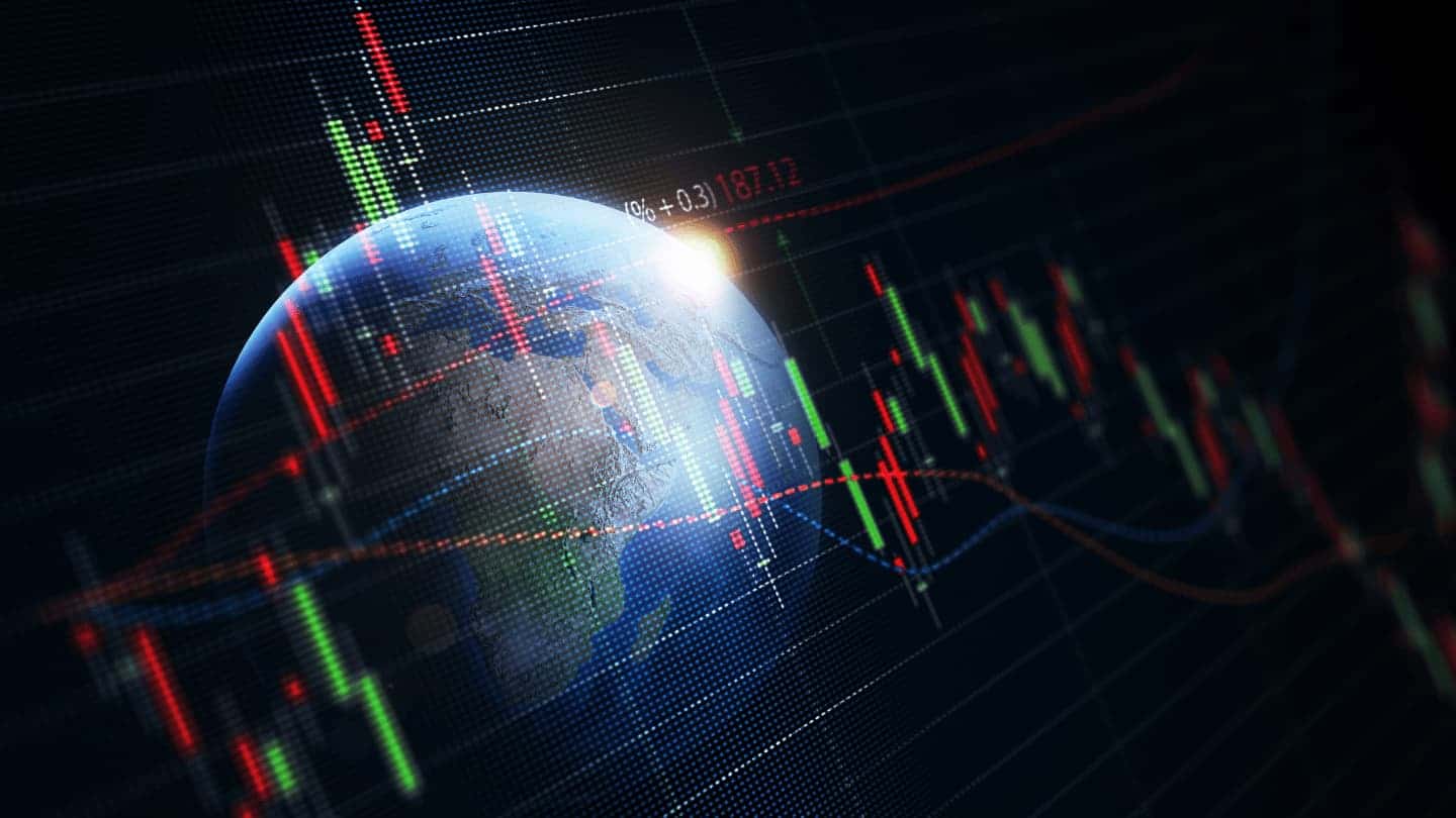 Financial Graph Showing Global Trends